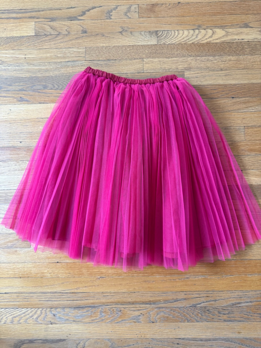 NWOT Jacadi Bright Pink Tulle Skirt